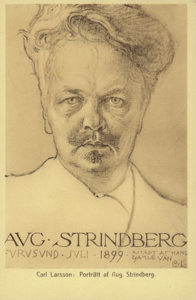 August Strindberg (1849-1912), svensk dramatiker, romanforfatter, poet og kunstner, 1899 av Carl Larsson