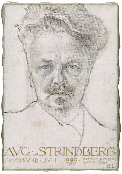 August Strindberg, 1899 av Carl Larsson