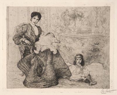 Dora Lamm og hennes sønner av Carl Larsson