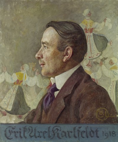 Erik Axel Karlfeldt, 1918 av Carl Larsson