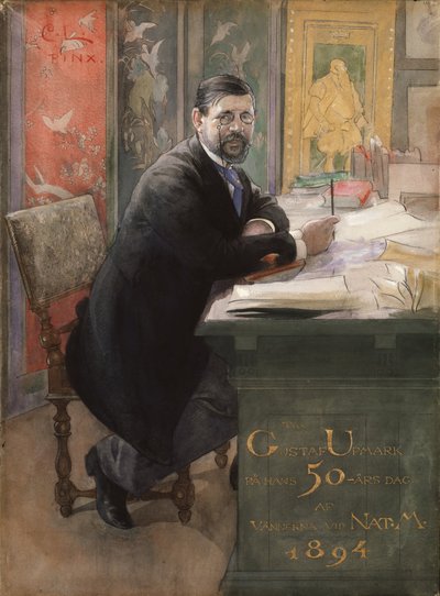 Gustaf Upmark, generaldirektør ved Nasjonalmuseet, 1894 av Carl Larsson