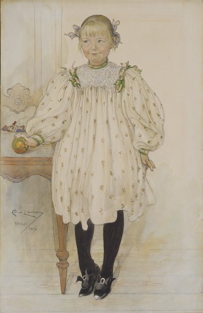 Martha Winslow som jente av Carl Larsson