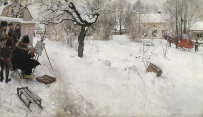 Friluftsmaler av Carl Larsson