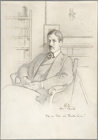 Portrett av Thorsten Laurin av Carl Larsson