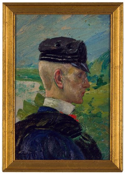 Portrett av en gutt. Studie til morgenbønner av Carl Larsson