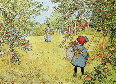 Eplehøsten av Carl Larsson