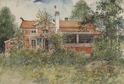 The Cottage, fra A Home-serien, ca. 1895 (wc på papir) av Carl Larsson
