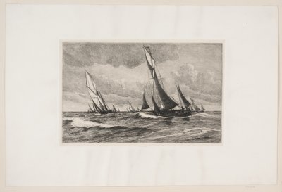 Fiskekuttere er på sjøen av Carl Locher