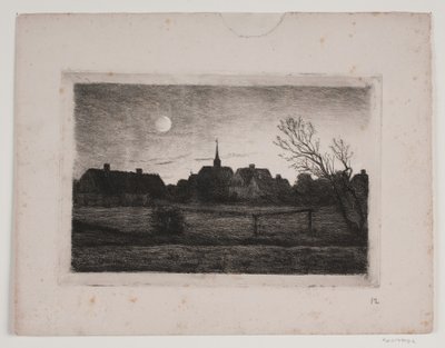 Hornbæk kirke, sommerkveld av Carl Locher