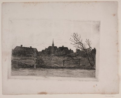 Hornbæk kirke, sommerkveld av Carl Locher