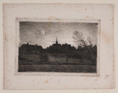 Hornbæk kirke, sommerkveld av Carl Locher