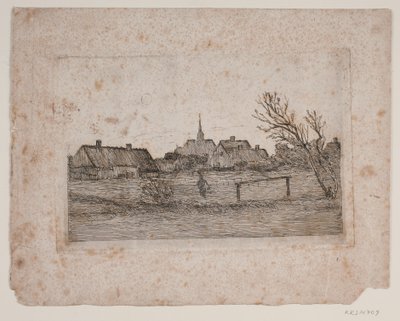 Hornbæk kirke, sommerkveld av Carl Locher