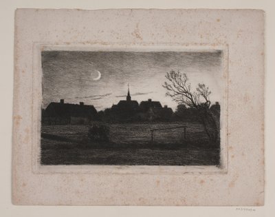 Hornbæk kirke, sommerkveld av Carl Locher