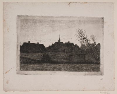 Hornbæk kirke, sommerkveld av Carl Locher
