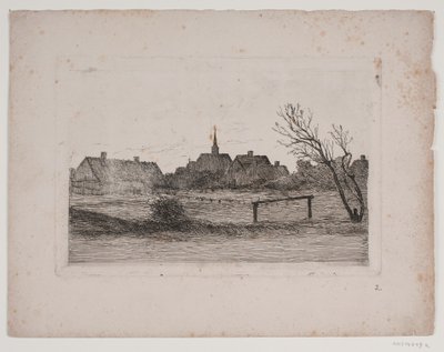 Hornbæk kirke, sommerkveld av Carl Locher