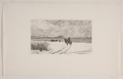 Vinterdag på Hornbæk av Carl Locher