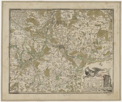 Området nær Berlin og Potsdam (kolonne) - Oesfeld 1778 av Carl Ludwig von Oesfeld