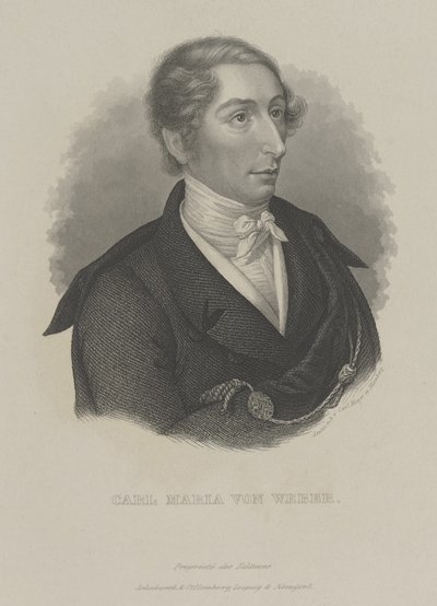 Carl Maria von Weber 1786-1826, ca. 1840 av Carl Mayer