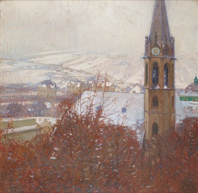 Heiligenstadt i snøen av Carl Moll