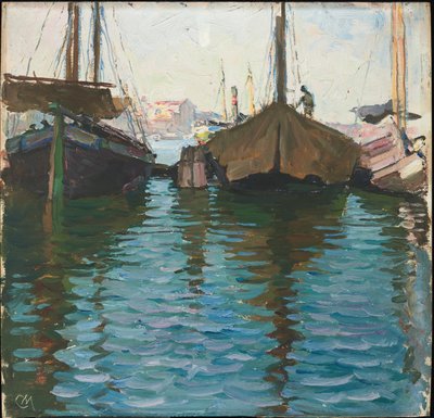 Venedig (olje på panel) av Carl Moll