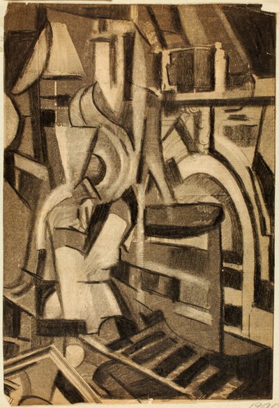 Abstrakt – sittende figur av Carl Newman