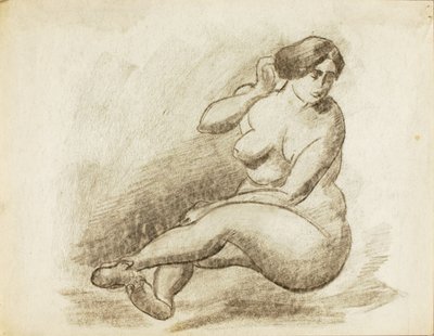 Sittende kvinnelige nakenbilder av Carl Newman