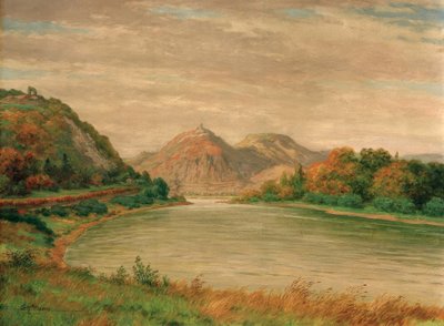 Høstdag på Rhinen nær Rolandseck av Carl Nonn