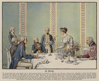 Hos Paretz (farge litho) av Carl Röchling
