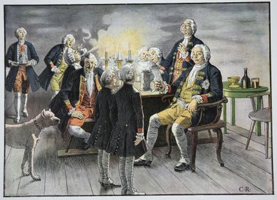Kronprins Frederick og Prins Henry ansatte i tobakk av Carl Röchling
