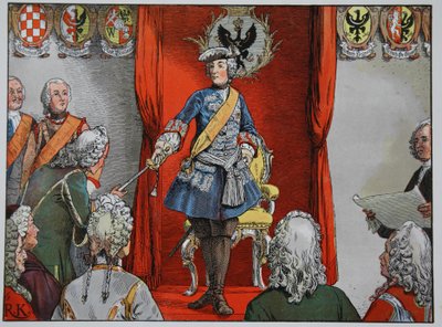 Hyllest av de schlesiske eiendommer, 17. november 1741 av Carl Röchling