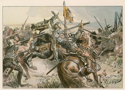 Albert Achilles i kamp mot Nürnberg i 1449. av Carl Rohling