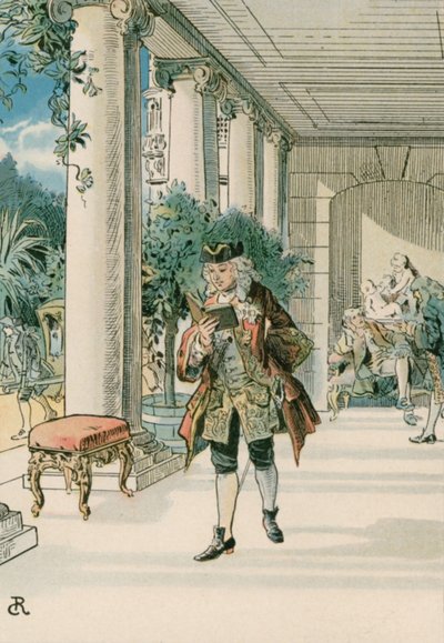 Fredrik den store (1712-1786) i Rheinberg av Carl Rohling