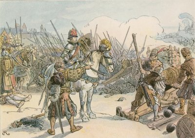 Joachim II ledet slaget i de tyrkiske krigene i 1542 av Carl Rohling
