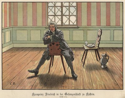 Kronprins Frederick av Preussen fengslet i Kustrin, 1730 av Carl Röchling