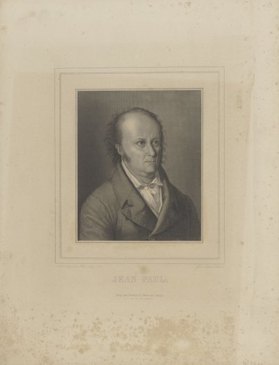 Portrett av forfatteren Jean Paul 1763-1825, ca. 1830-1840. av Carl Schleich