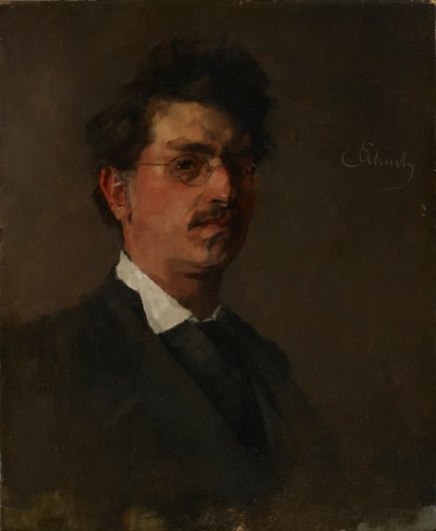 selvportrett av Carl Schuch