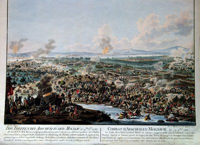 Carl Schütz - Kampen ved Adschud i Moldova den 14. august 1788 av Carl Schütz