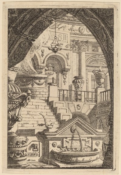 Fantasi om et antikt tempel av Carl Schütz