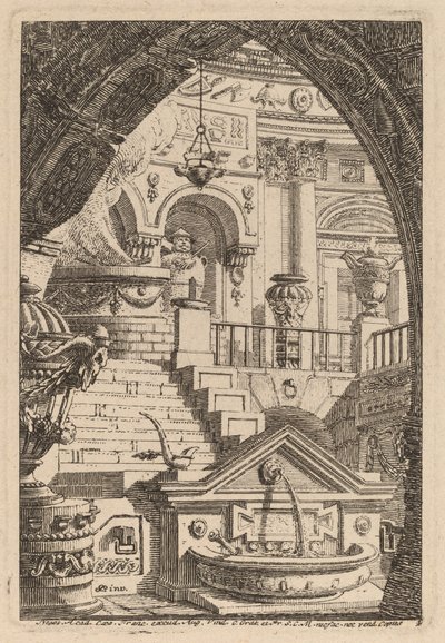 Fantasi om et antikt tempel av Carl Schütz