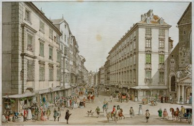 Kohlmarkt i Wien av Carl Schütz