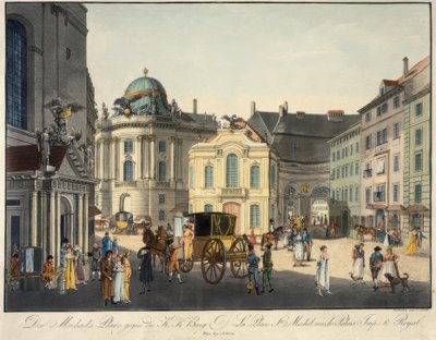 Michaelsplatz mot K.K. Borg av Carl Schütz