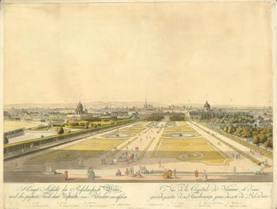 Wien fra Belvedere av Carl Schütz
