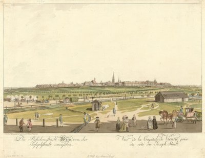Wien sett fra Josephstadt av Carl Schütz