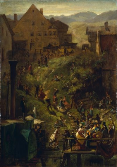 Ankomst Seeshaupt av Carl Spitzweg