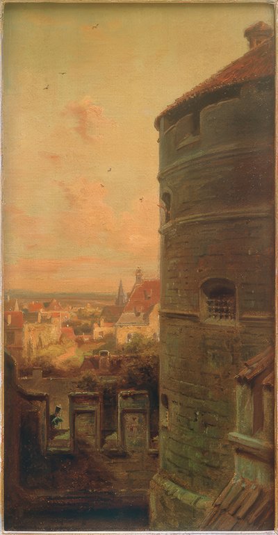 Fordøyelsestårnet i Rothenburg ob der Tauber av Carl Spitzweg