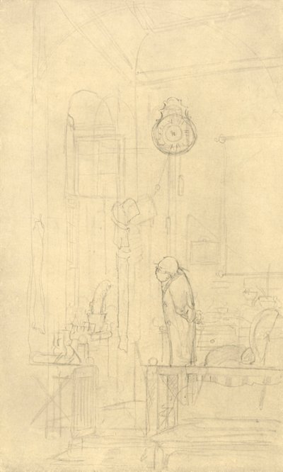 Der Kaktusfreund, midten av slutten av 1800-tallet, c1924. av Carl Spitzweg