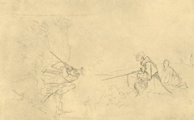 The Sunday Hunter, midten av slutten av 1800-tallet, c1924. av Carl Spitzweg