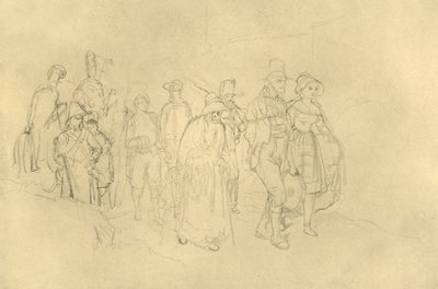 Innførte sigøynere, midten av slutten av 1800-tallet, c1924. av Carl Spitzweg