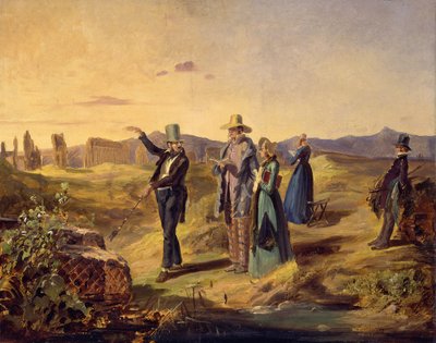 Engelskmenn i Campagna, ca 1835. av Carl Spitzweg