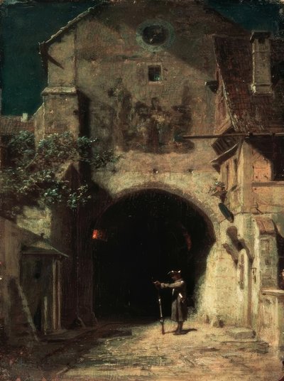 Gjespende vaktpost av Carl Spitzweg